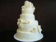 Svatební Topsy turvy cake