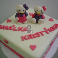 Dort Hello Kitty pro dvojčátka Dort Hello Kitty pro dvojčátka
