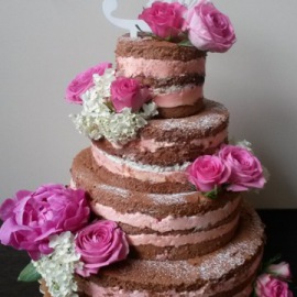 Nahý dort - Naked cake