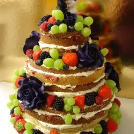 Nahý dort - naked cake 4