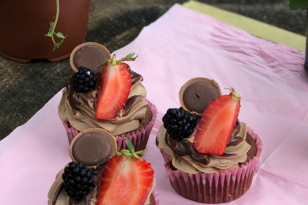 Cupcakes s čokoládovým krémem