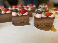 Mini čokocheesecake