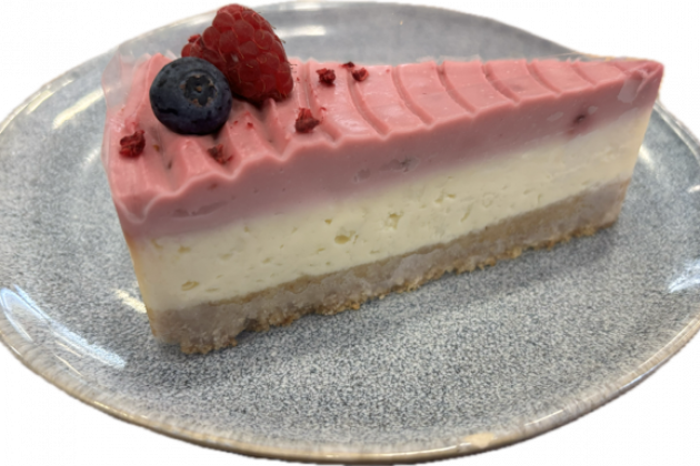 Malinový cheesecake