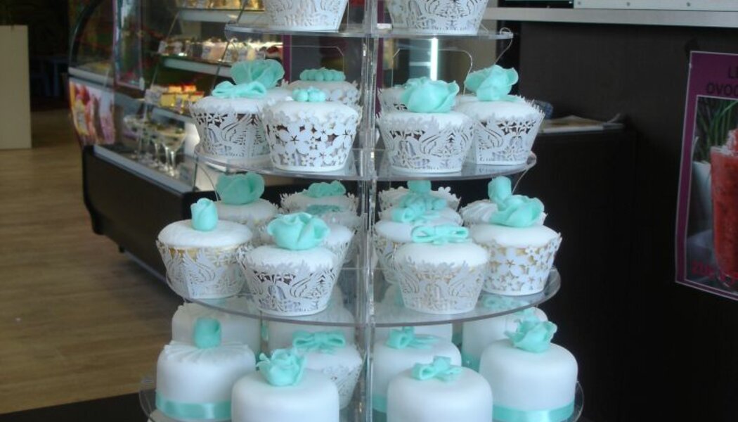Svatební cupcakes s krémem - mint