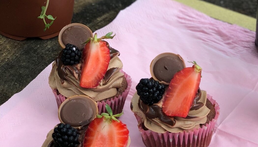 Cupcakes s čokoládovým krémem