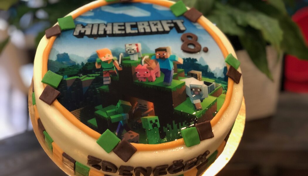 Dort s obrázkem Minecraft