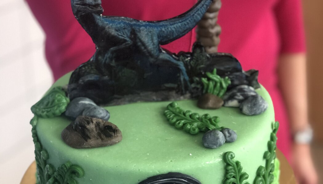 Dětský dort Dinosaurus