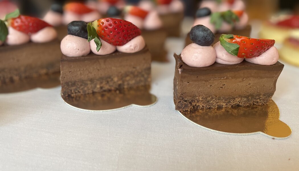 Mini čokocheesecake