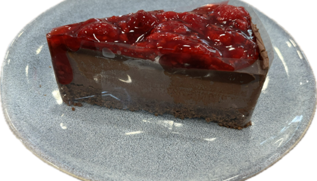 Čokoládový cheesecake s malinami