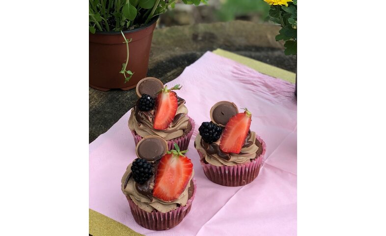 Cupcakes s čokoládovým krémem