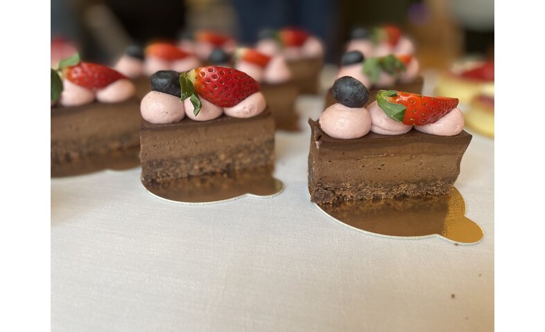 Mini čokocheesecake Mini čokocheesecake