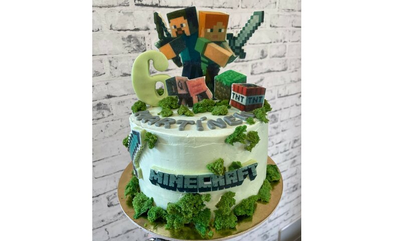 Dětský dort Minecraft Dětský dort Minecraft