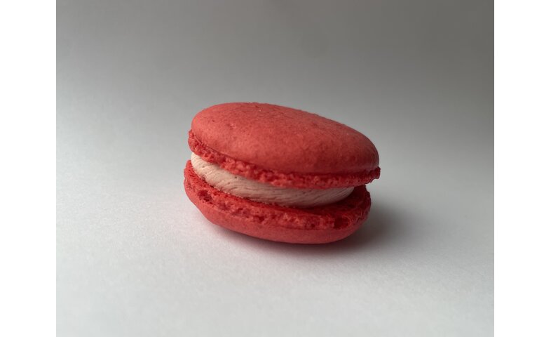 Jahodové makronky Jahodové makronky