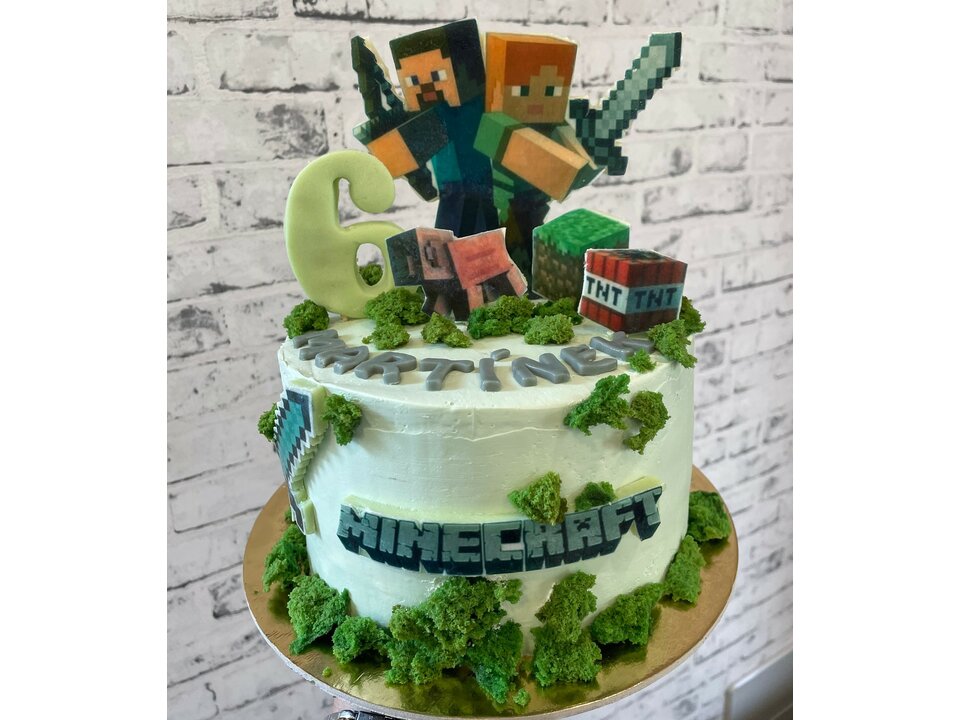 Dětský dort Minecraft