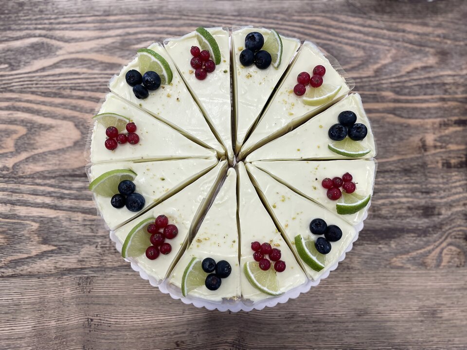 Limetkový cheesecake